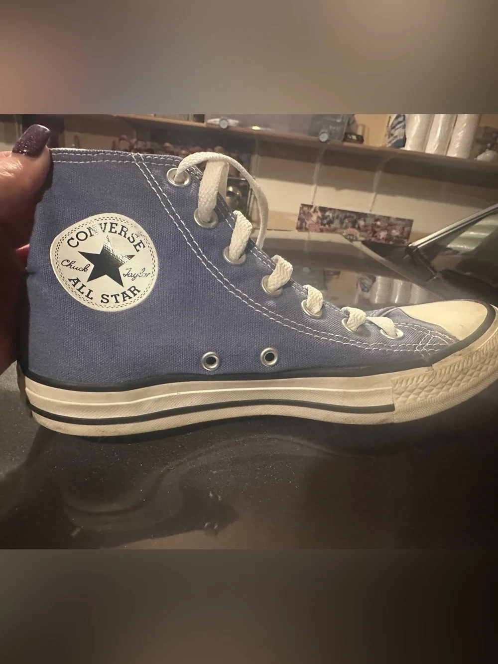 Converse High Top Canvas Sneaker - indigo with White - Picture 1 of 6